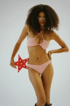 Hot Amalfi String Tie Bandeau Bikini Top Tops|Bandeau