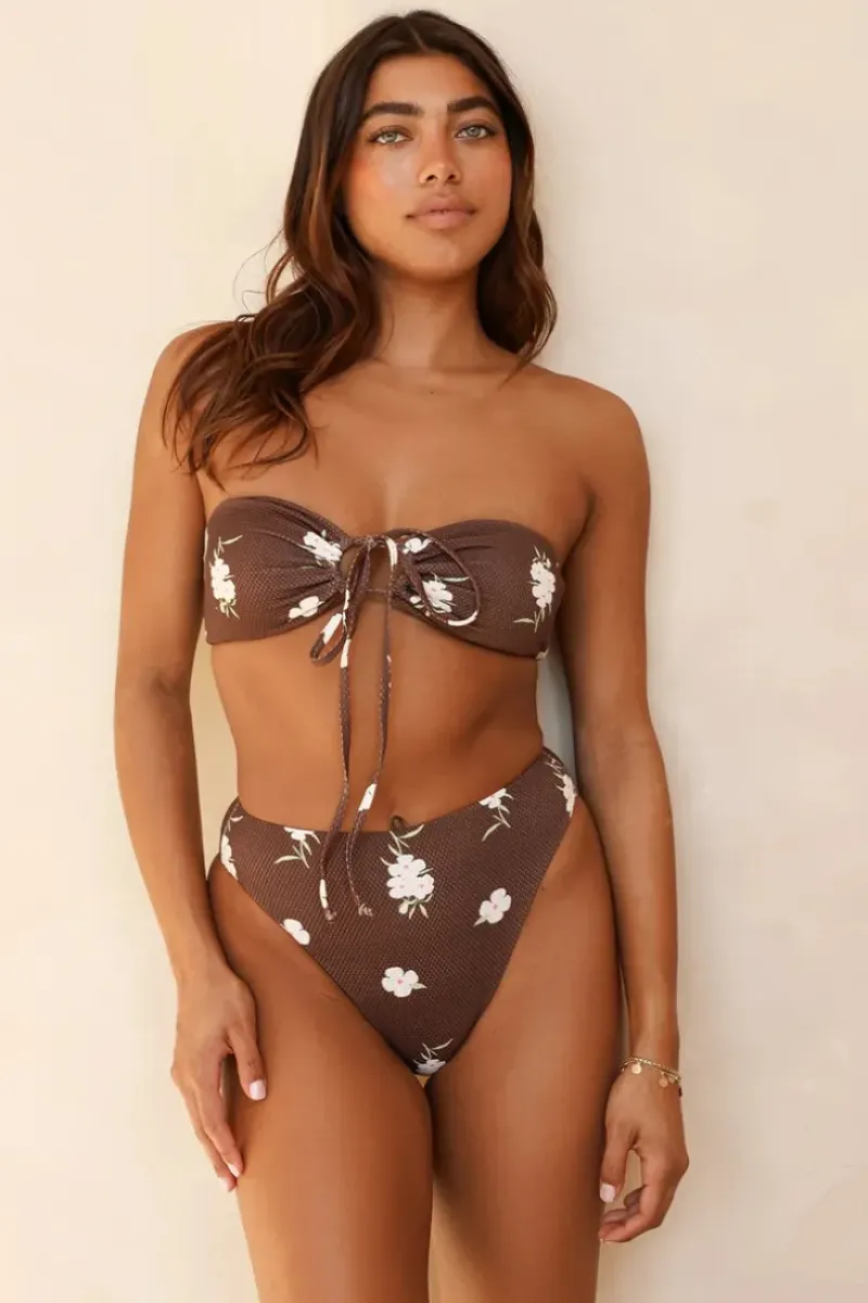 Discount Amalfi String Tie Bandeau Bikini Top Tops|Bandeau