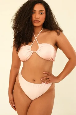 Hot Amalfi String Tie Bandeau Bikini Top Bandeau|Tops