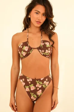Best Amalfi String Tie Bandeau Bikini Top Tops|Bandeau