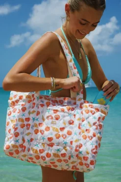 Hot Beach Quilted Tote Bag Accessories