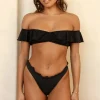 Fashion Black Siren Bandeau Cheeky Set Bandeau|Sets