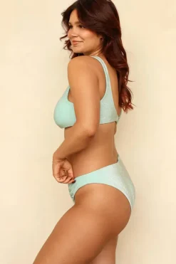 Online Bleached Aqua Bralette Cheeky Set Bralette|Sets