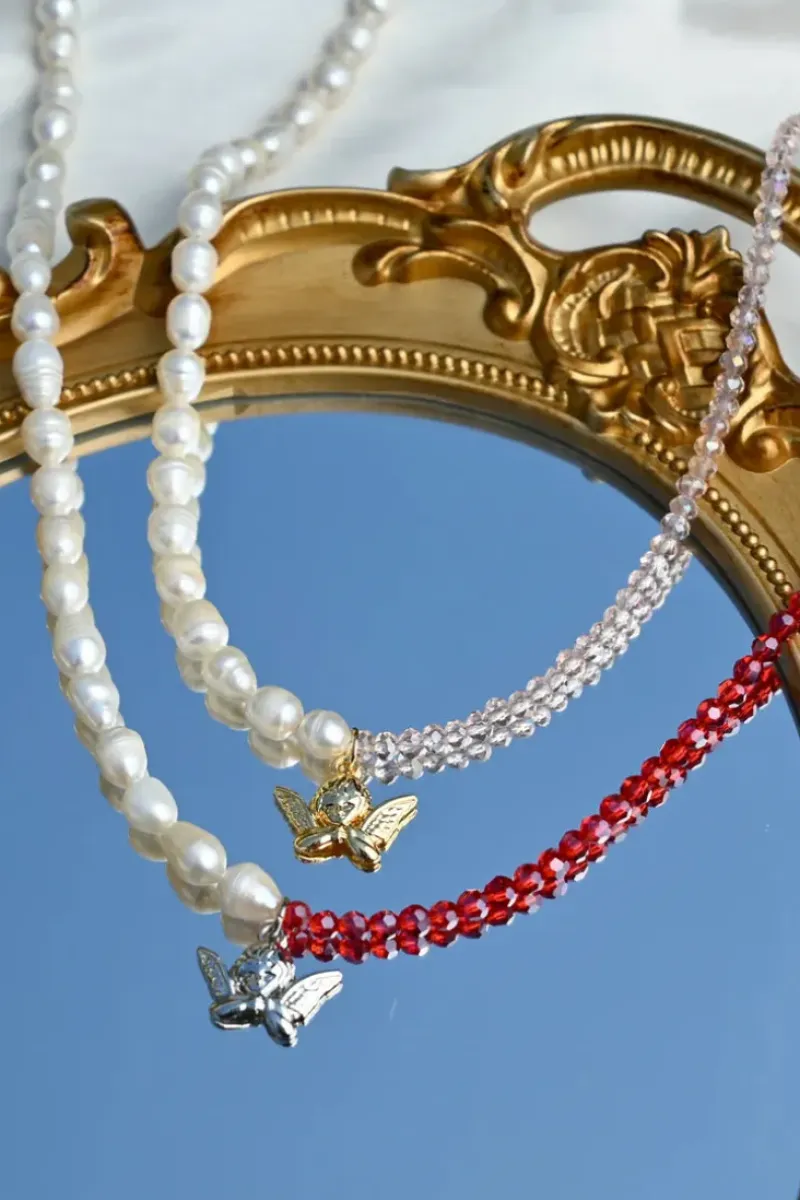 Outlet Dreamsbaby Jewels x Dippin Daisys Silver Cherub Necklace Accessories