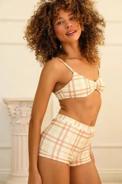 Best Farrah Elastic Waist Booty Short Bottoms|Full