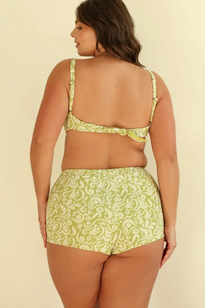 Sale Farrah Elastic Waist Booty Short High Waist|Bottoms