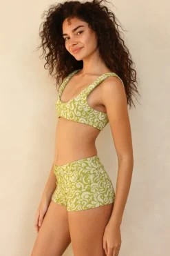 Sale Farrah Elastic Waist Booty Short High Waist|Bottoms