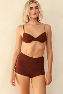 New Farrah Elastic Waist Booty Short Bottoms|Full
