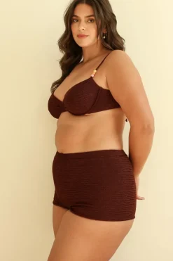 New Farrah Elastic Waist Booty Short Bottoms|Full