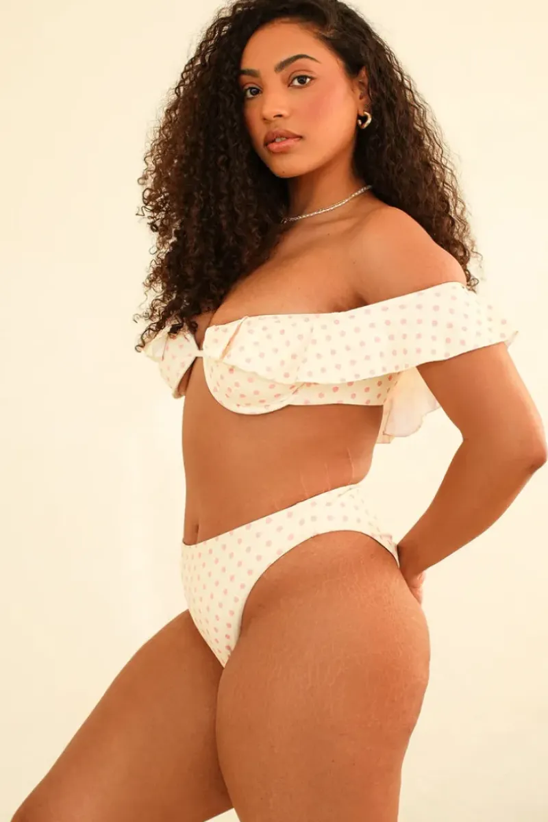 Hot Kate Off-Shoulder Underwire Bikini Top Tops|Underwire