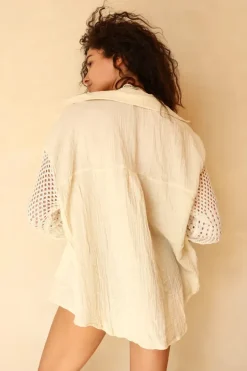 New Lizzie Button Down Top Clothing