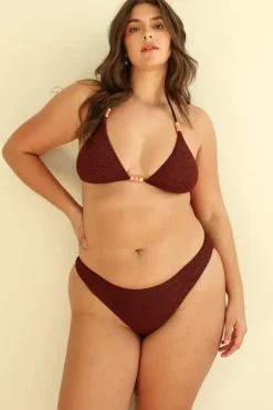 Best Mocha Crinkle Triangle Cheeky Set Triangle|Sets