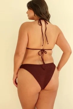 Best Mocha Crinkle Triangle Cheeky Set Triangle|Sets