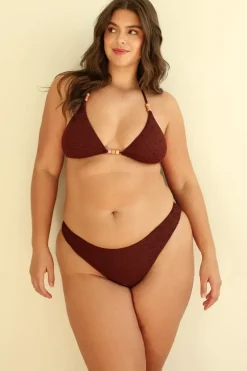 Best Mocha Crinkle Triangle Cheeky Set Triangle|Sets