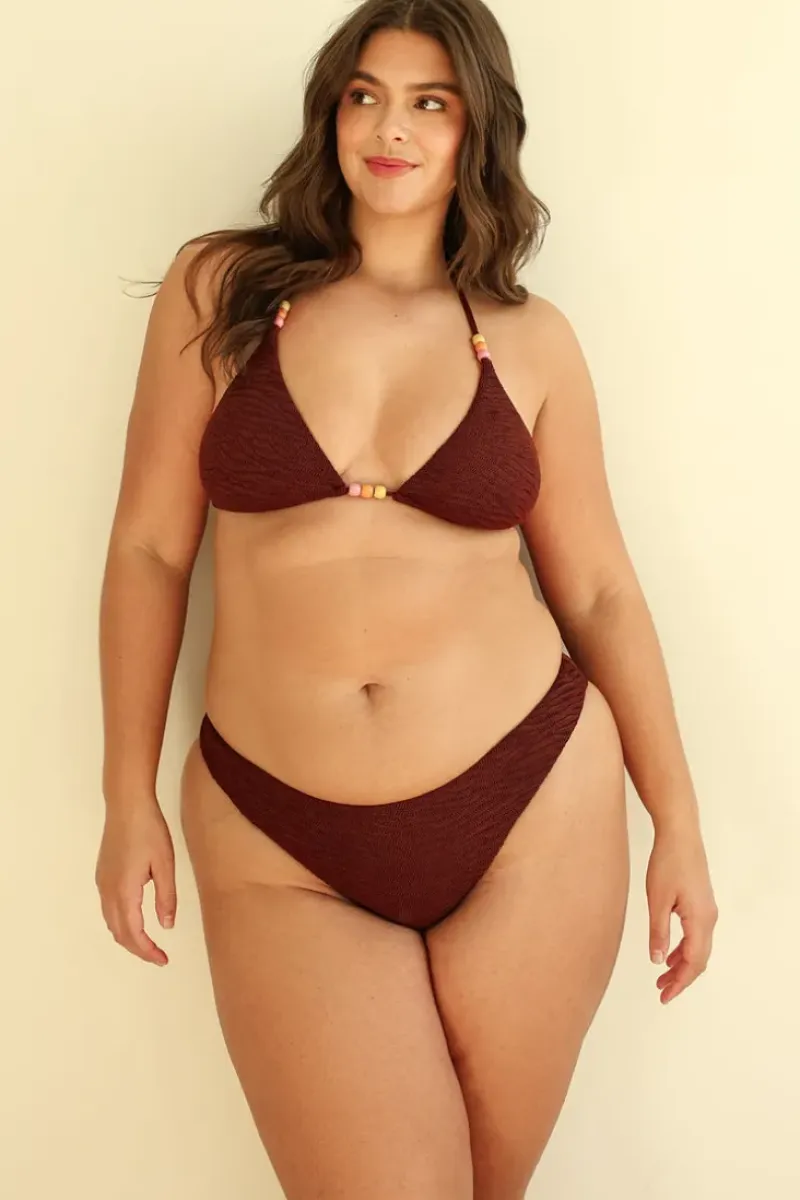 Best Mocha Crinkle Triangle Cheeky Set Triangle|Sets