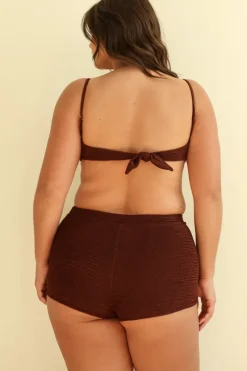 Outlet Mocha Crinkle Underwire Full Set Underwire|Sets