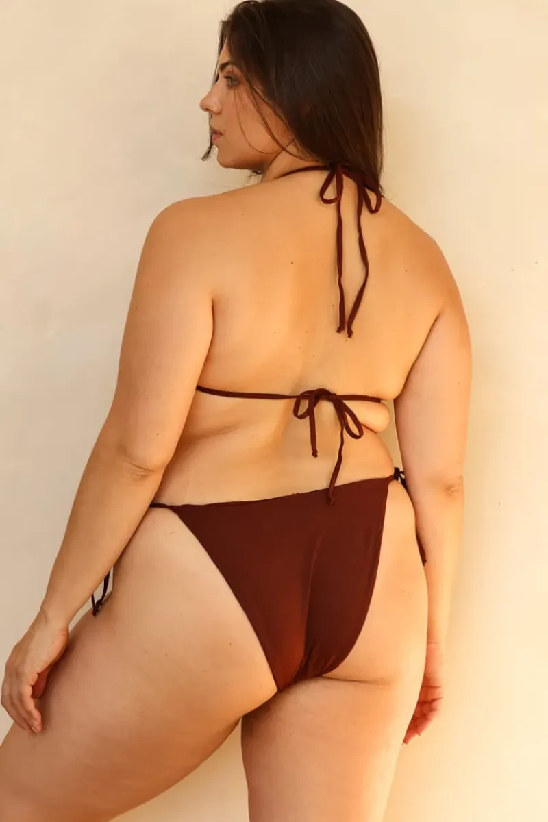 Outlet Mocha Triangle Cheeky Set Triangle|Sets
