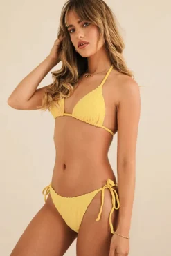 Outlet Palm Tie Back Triangle Bikini Top Tops|Triangle