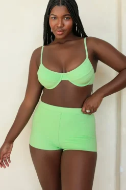 Clearance Paradise Green Underwire Full Set Underwire|Sets