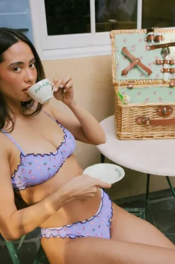 Sale Periwinkle Tea Party Bralette Cheeky Set Bralette|Sets