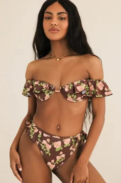 Outlet Poppi High Waisted Cheeky Bikini Bottom Bottoms|Cheeky