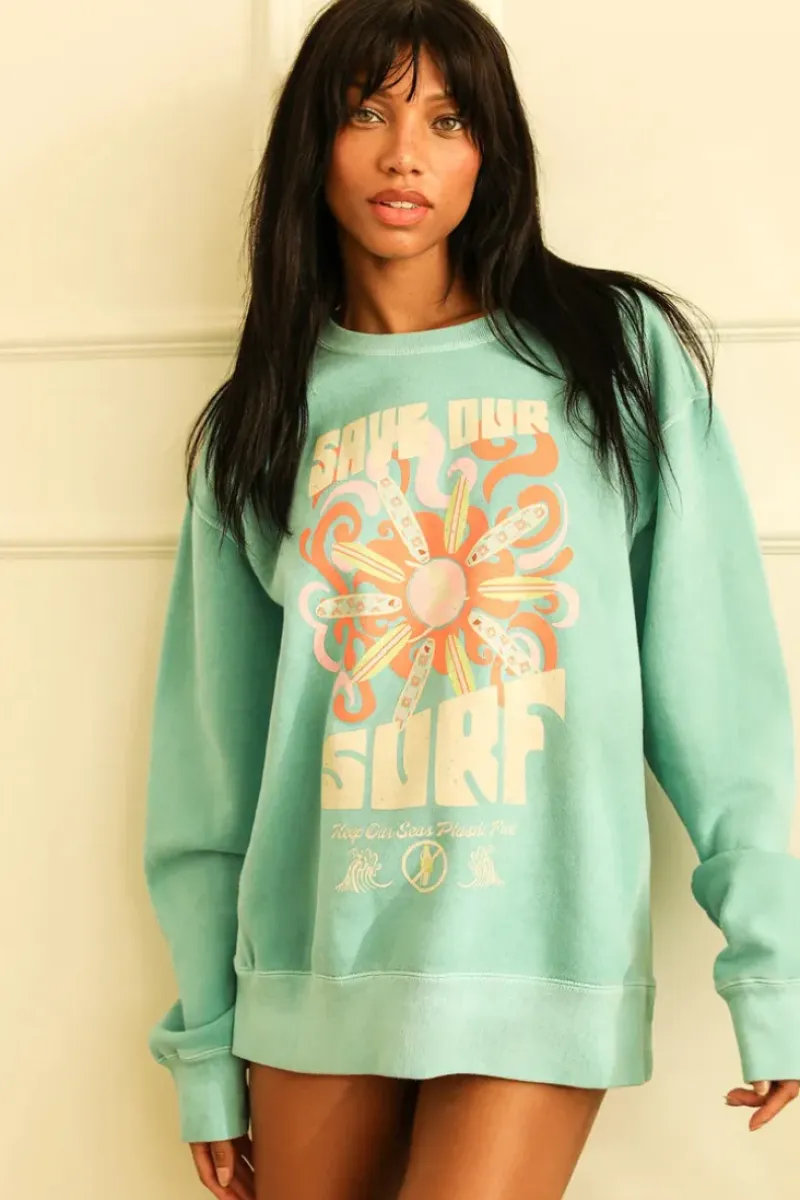 Best Save Our Surf Long Sleeve Crewneck Clothing