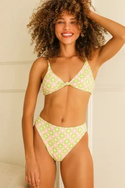 Online Seashore High Waist Cheeky Bikini Bottom Bottoms|Cheeky
