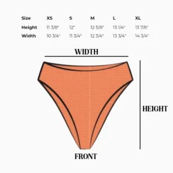 Fashion Seashore High Waist Cheeky Bikini Bottom Bottoms|Cheeky