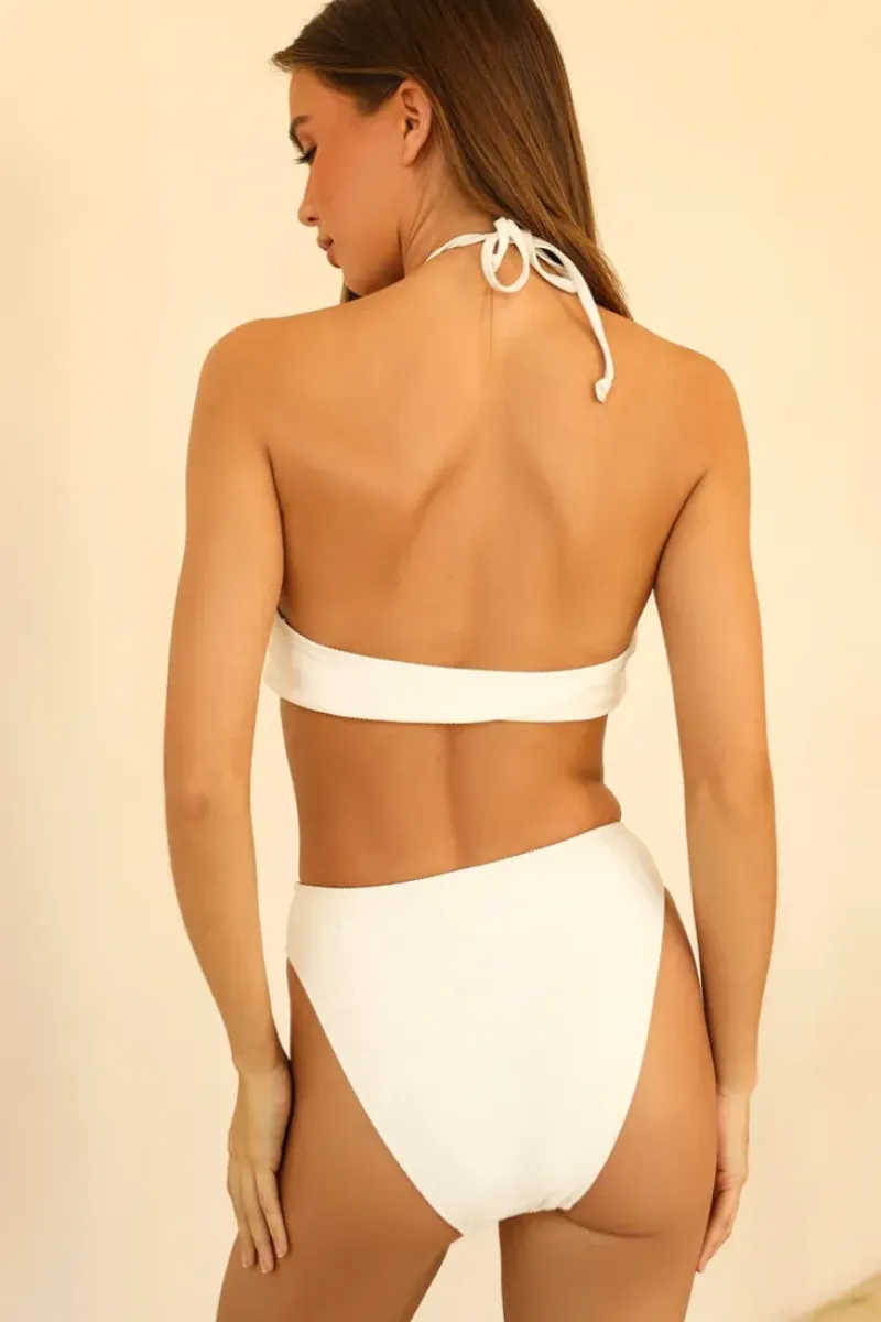 Best Seashore High Waist Cheeky Bikini Bottom Bottoms|Cheeky