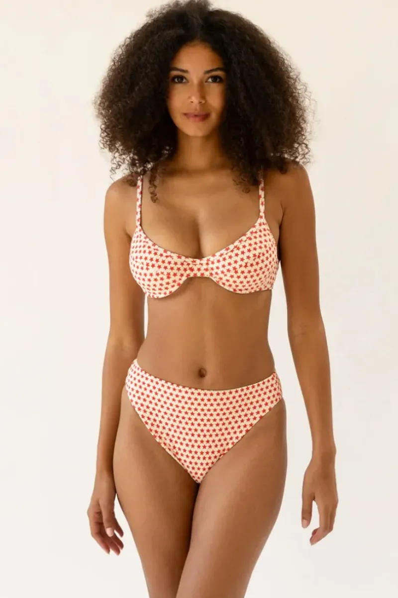 Best Seashore High Waist Cheeky Bikini Bottom Bottoms|Cheeky