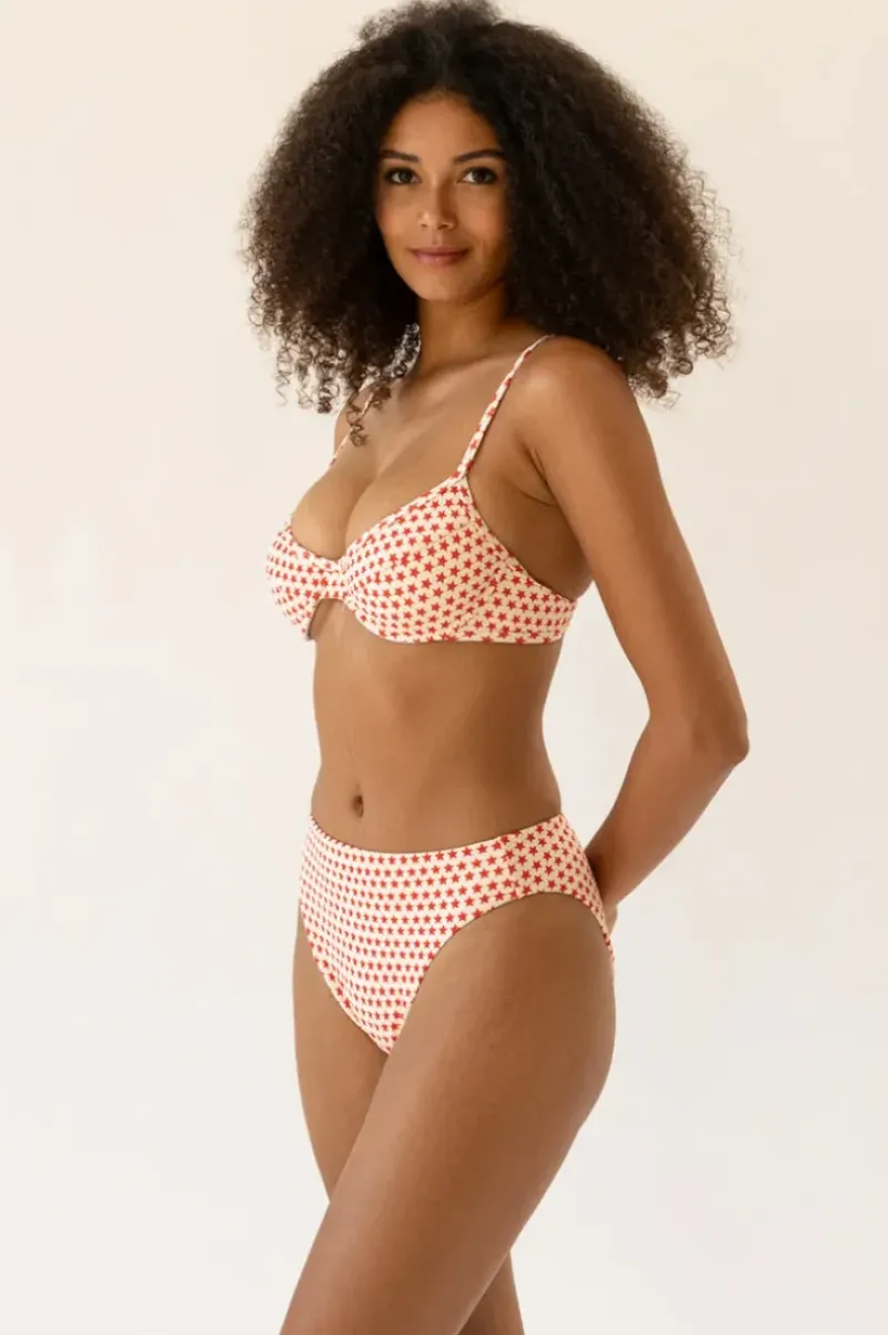 Best Seashore High Waist Cheeky Bikini Bottom Bottoms|Cheeky