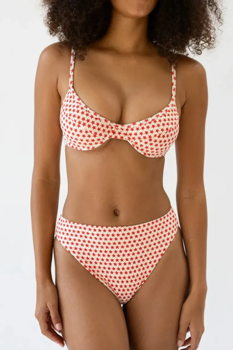 Best Seashore High Waist Cheeky Bikini Bottom Bottoms|Cheeky