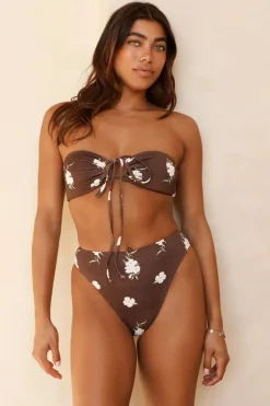 Clearance Seashore High Waist Cheeky Bikini Bottom Bottoms|High Waist