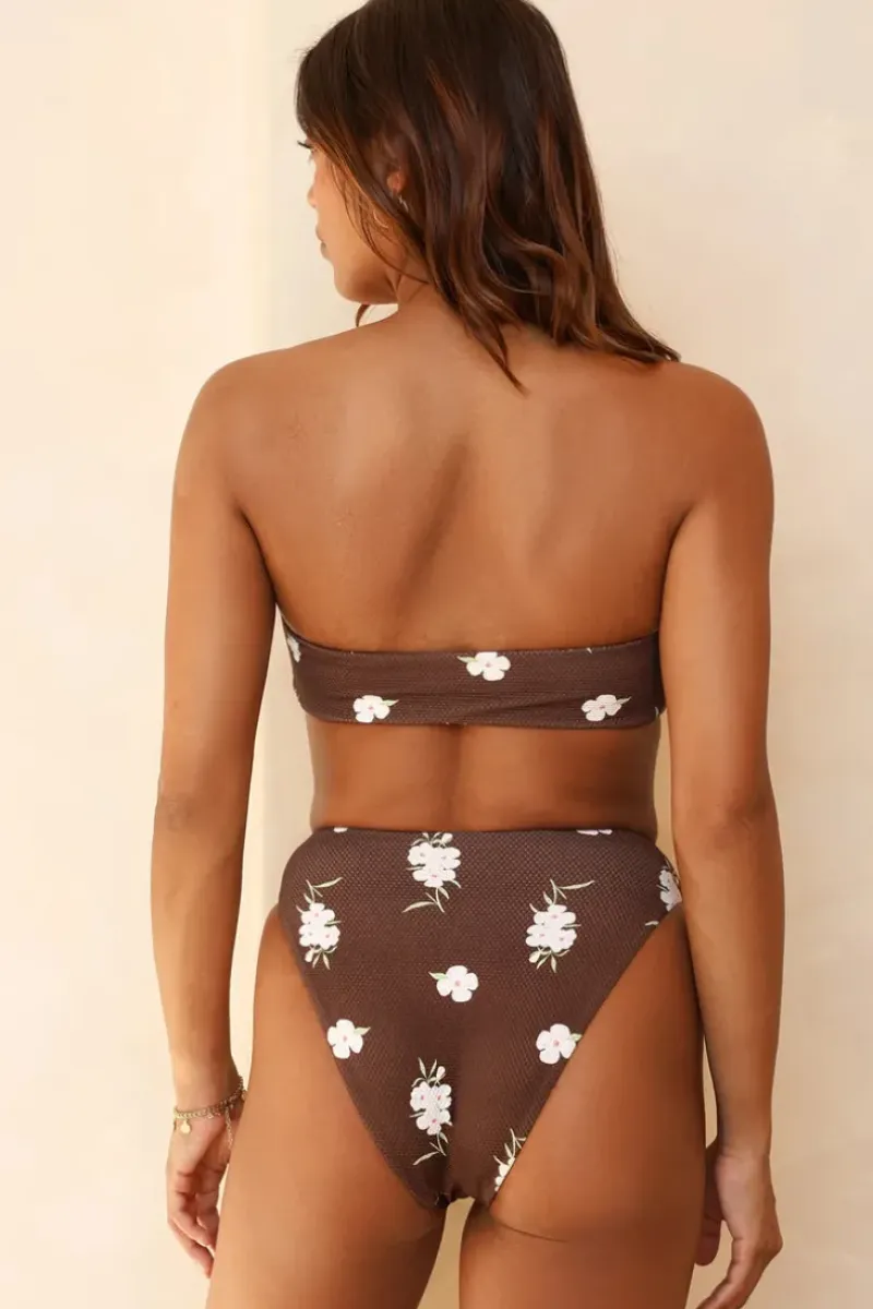 Clearance Seashore High Waist Cheeky Bikini Bottom Bottoms|High Waist