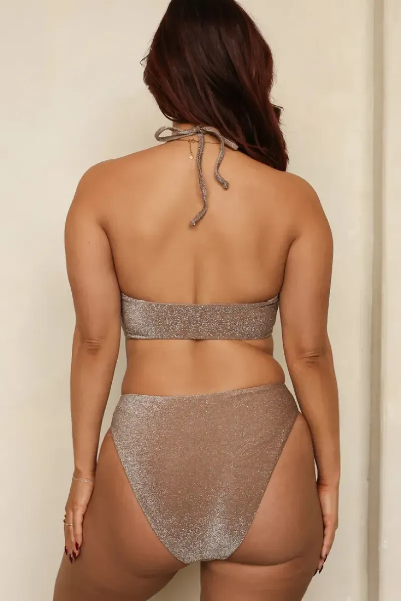 New Seashore High Waist Cheeky Bikini Bottom Bottoms|High Waist