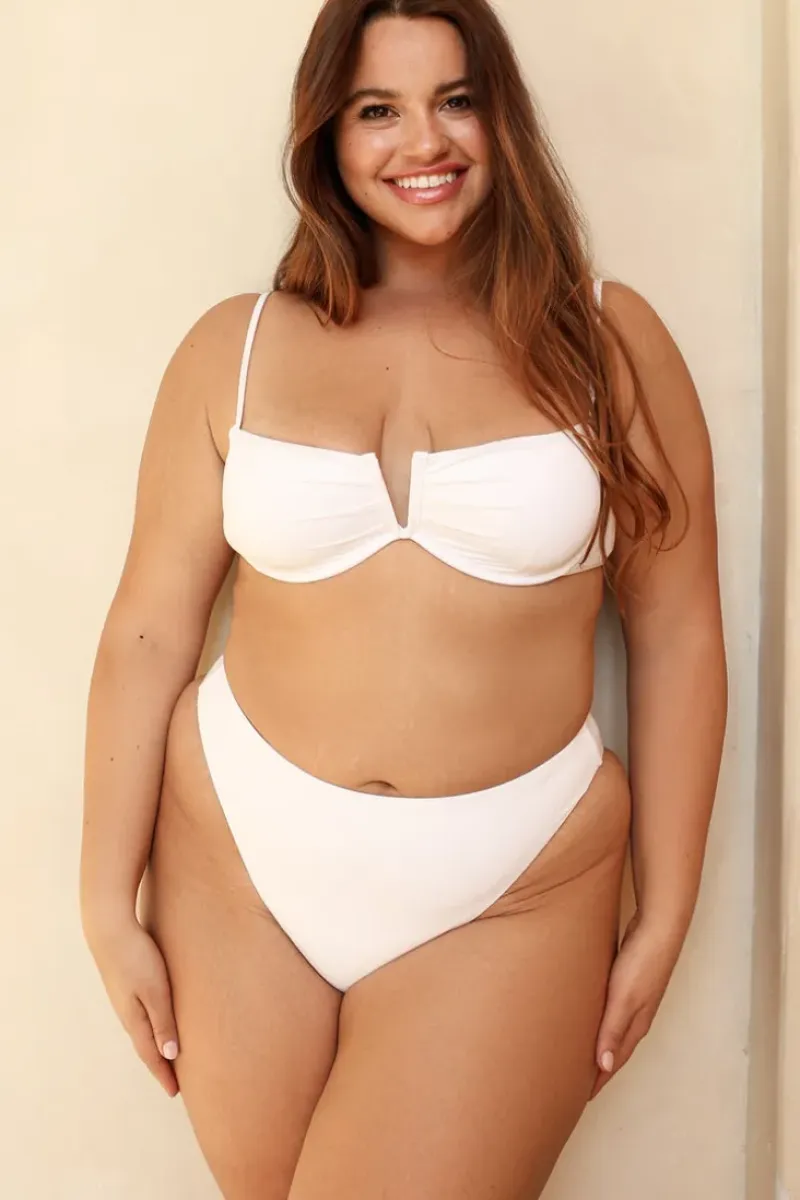 Clearance Seashore High Waist Cheeky Bikini Bottom Bottoms|Cheeky