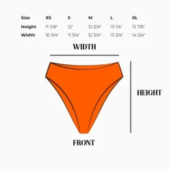 Sale Seashore High Waist Cheeky Bikini Bottom Bottoms|Cheeky