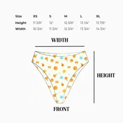 Hot Seashore High Waist Cheeky Bikini Bottom Bottoms|Cheeky