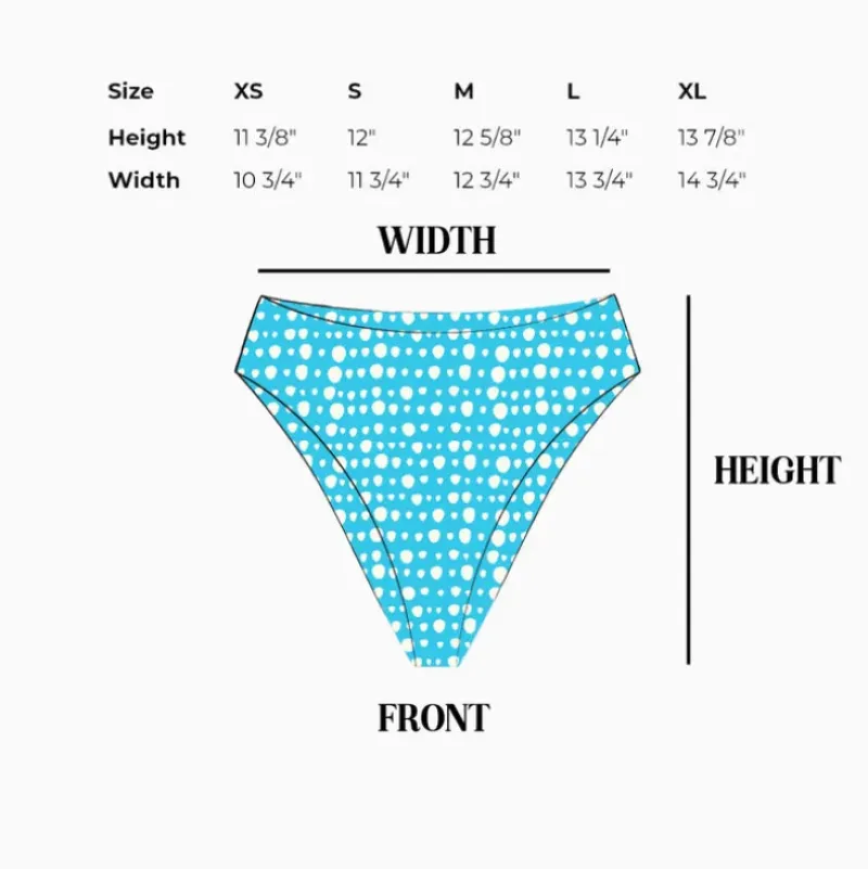 Sale Seashore High Waist Cheeky Bikini Bottom Bottoms|Cheeky