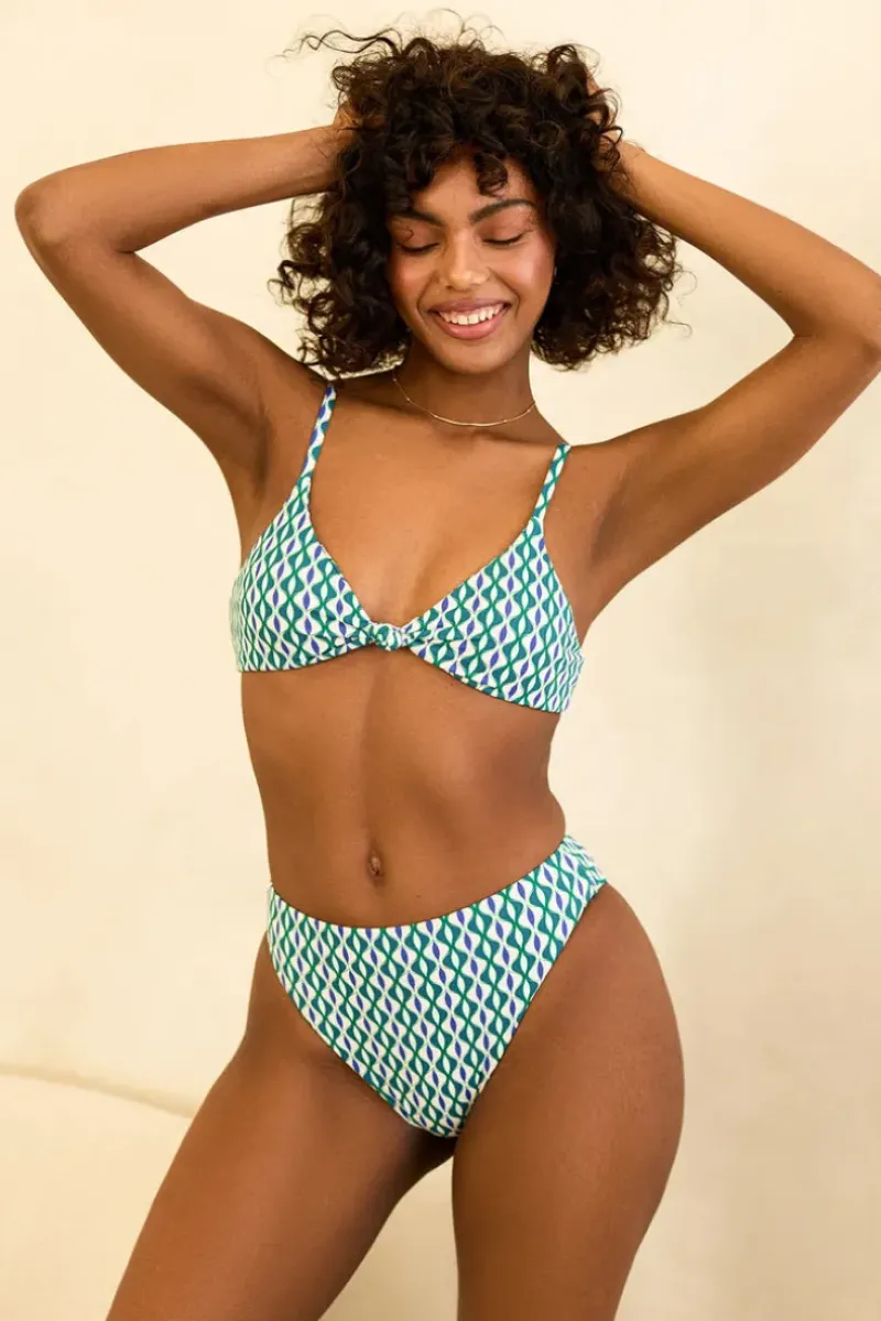 Sale Seashore High Waist Cheeky Bikini Bottom Bottoms|Cheeky