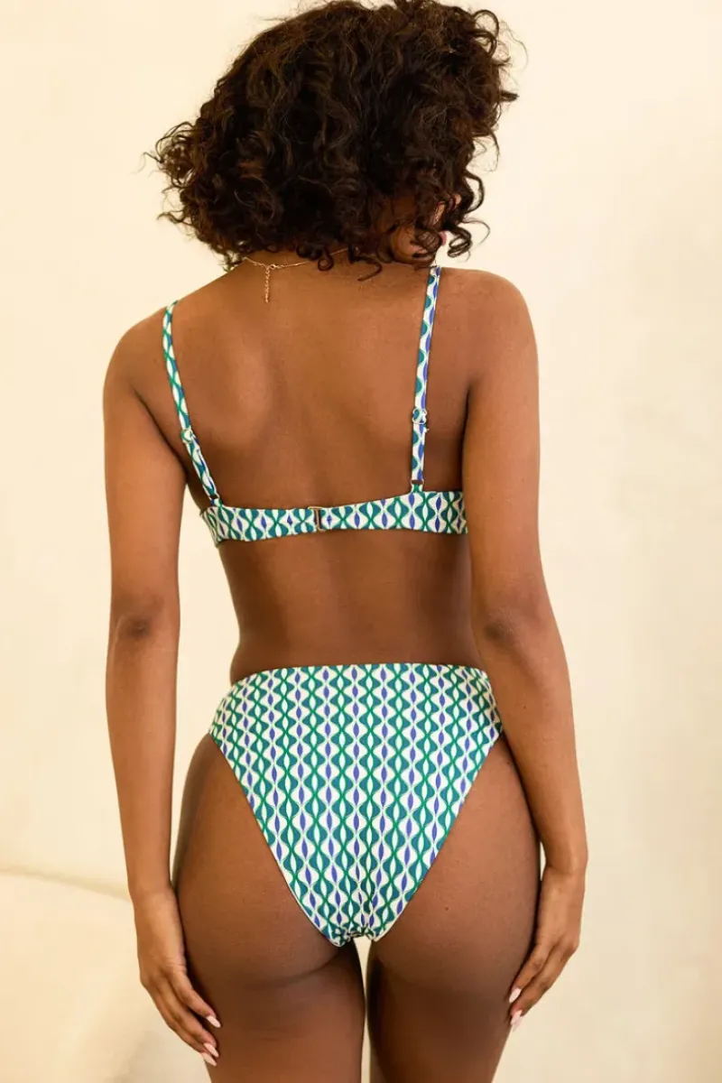 Sale Seashore High Waist Cheeky Bikini Bottom Bottoms|Cheeky