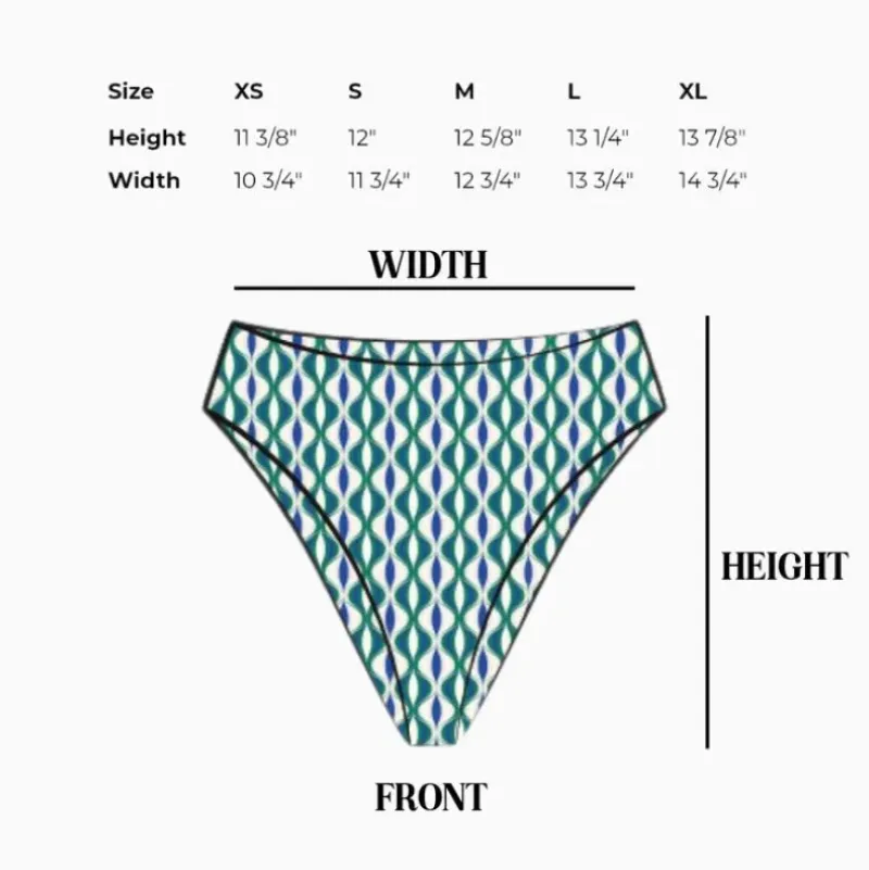 Sale Seashore High Waist Cheeky Bikini Bottom Bottoms|Cheeky