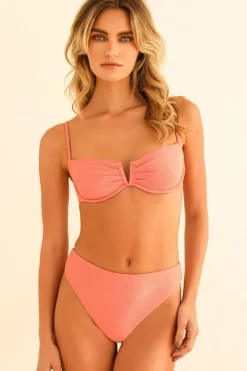 Fashion Seashore High Waisted Bikini Bottom Bottoms|Cheeky
