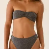 Online Sparkle Black Bandeau Seashore Cheeky Set Bandeau|Sets
