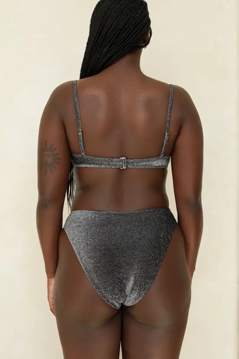 New Sparkle Black Underwire Cheeky Set Underwire|Sets