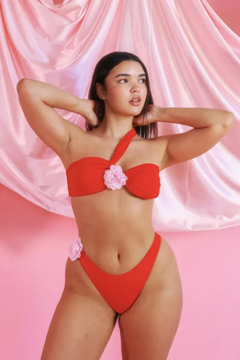 Fashion Strawberry Bandeau Super Cheeky Set Bandeau|Sets