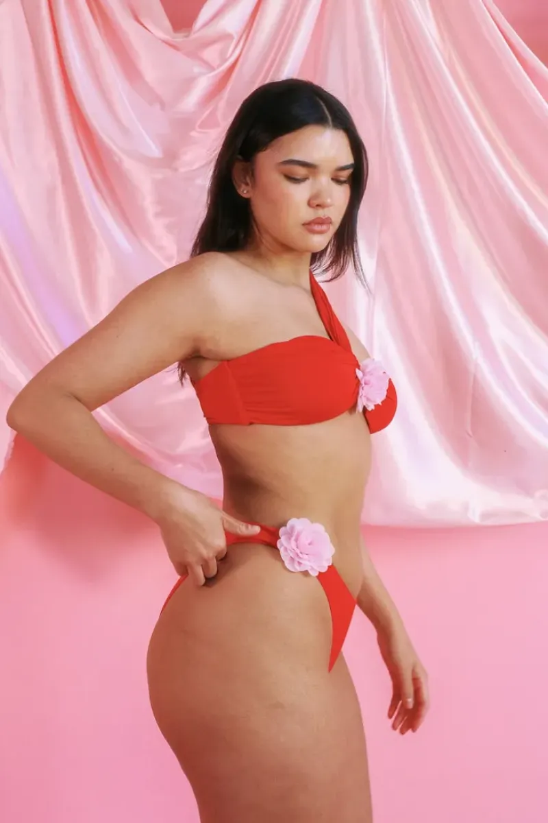 Fashion Strawberry Bandeau Super Cheeky Set Bandeau|Sets