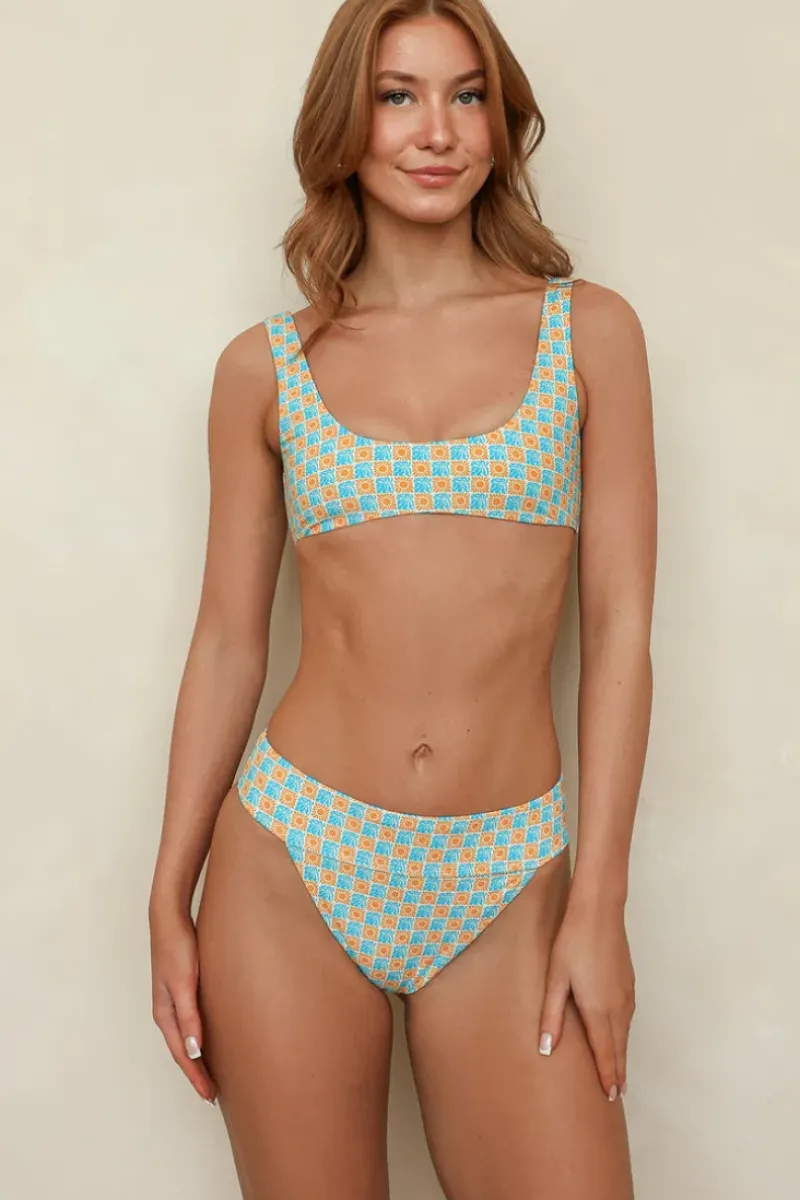 New Sun and Waves Bralette Cheeky Set Bralette|Sets