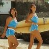 Clearance Surfs Up/White Tankini Full Set Sets