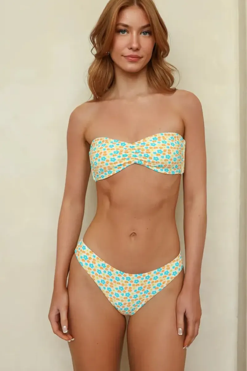 Clearance Tropicana Bandeau Cheeky Set Bandeau|Sets